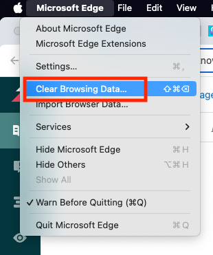 How to clear cache from Microsoft Edge browser – CNBC Help Center